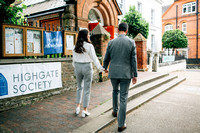 Wedding at the Highgate Literary and Scientific Institution Lond