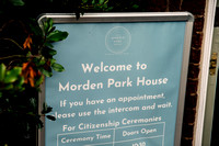 Summer wedding at Morden Park House