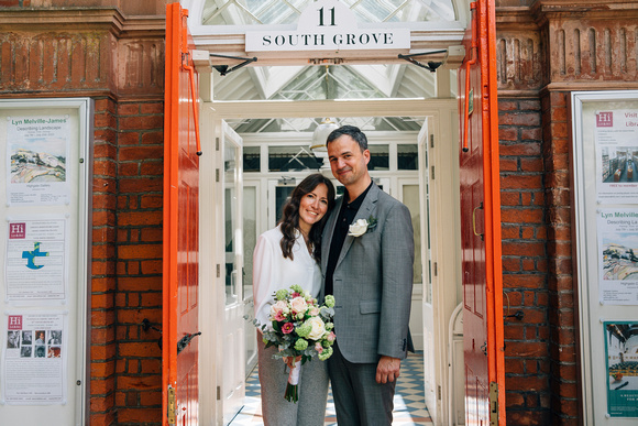 Wedding at the Highgate Literary and Scientific Institution Lond
